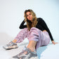 Loretta - Gray Pink Platform Sneakers