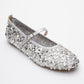 Lush - Silver Sequin Single-Strap Ballet Flat (Women)