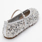 Lush - Silver Sequin Single-Strap Ballet Flat (Women)