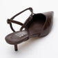 Asher - Brown Pointed Toe Backless Low Heel Pump (Women)