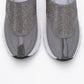 GLEA Grey Mesh Rhinestone Mules (Women)