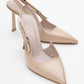 Glory - Beige Patent Buckled Stiletto Pump (Women)