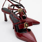 Peal - Burgundy Patent Heeled Shoe (Women)