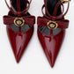 Peal - Burgundy Patent Heeled Shoe (Women)