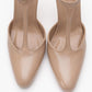 Jon - Beige Patent Stiletto Heel Shoe (Women)