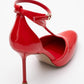 Jon - Red Patent Stiletto Heel Shoe (Women)