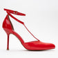 Jon - Red Patent Stiletto Heel Shoe (Women)