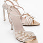 Auro - Beige Satin Jeweled Buckle Heeled Shoe (Women)