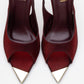 Barly - Burgundy Pointed Toe Stiletto Pump (Women)