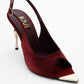 Barly - Burgundy Pointed Toe Stiletto Pump (Women)