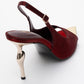 Barly - Burgundy Pointed Toe Stiletto Pump (Women)