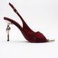 Barly - Burgundy Pointed Toe Stiletto Pump (Women)
