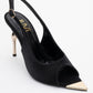 Barly - Black Pointed Toe Stiletto Pump (Women)