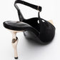 Barly - Black Pointed Toe Stiletto Pump (Women)
