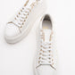 Violette - White Platform Sneakers