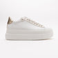 Violette - White Platform Sneakers