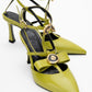 Peal - Green Patent Heeled Shoe (Women)
