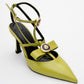 Peal - Green Patent Heeled Shoe (Women)