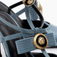 Peal - Blue Patent Heeled Shoe (Women)