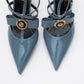 Peal - Blue Patent Heeled Shoe (Women)