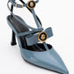 Peal - Blue Patent Heeled Shoe (Women)