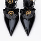 Peal - Black Patent Heeled Shoe (Women)