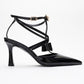 Peal - Black Patent Heeled Shoe (Women)
