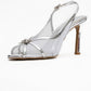 Elyse - Silver High-Heel Evening Shoe (Women)