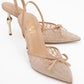 Peony - Beige Mesh Bow Pointed Toe Pump (Women)