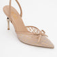Peony - Beige Mesh Bow Pointed Toe Pump (Women)