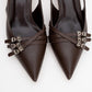 Woss - Brown Belt-Detail Heeled Shoe (Women)
