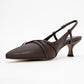 Woss - Brown Belt-Detail Heeled Shoe (Women)