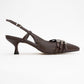 Woss - Brown Belt-Detail Heeled Shoe (Women)