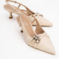 Woss - Beige Belt-Detail Heeled Shoe (Women)