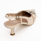 Woss - Beige Belt-Detail Heeled Shoe (Women)