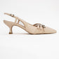 Woss - Beige Belt-Detail Heeled Shoe (Women)