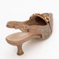 Osca - Dark Beige Raffia Buckle Pointed Toe High Heel (Women)