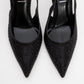 Roya - Black Jeweled Pointed Toe Stiletto (Women)