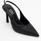 Roya - Black Jeweled Pointed Toe Stiletto (Women)