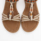 CHER Beige Braided Strap Sandal (Women)
