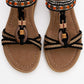 CHER Black Braided Strap Sandal (Women)