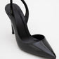 Twine - Black Patent Heeled Shoe (Women)