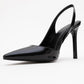 Twine - Black Patent Heeled Shoe (Women)