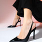 Twine - Black Patent Heeled Shoe (Women)