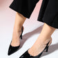 Twine - Black Patent Heeled Shoe (Women)