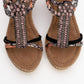 Sogno - Black Rhinestone Espadrille Sandal (Women)