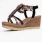 Sogno - Black Rhinestone Espadrille Sandal (Women)