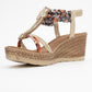 Sogno - Beige Rhinestone Espadrille Sandal (Women)