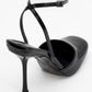 Blues - Black Patent Round Toe Ankle-Tie High Heel (Women)