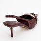 Lustre - Burgundy Patent Buckle Pointed Toe Heeled Shoe (Women)
